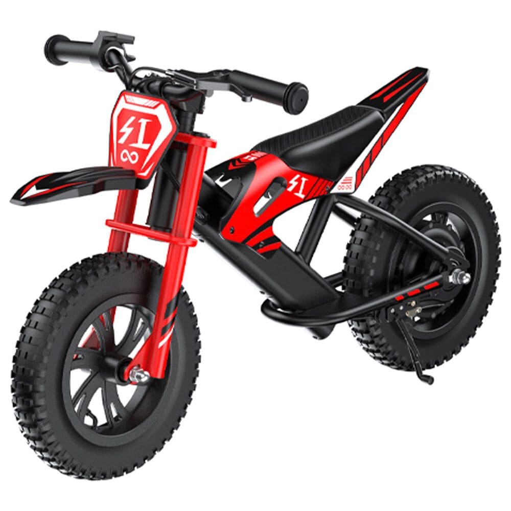 HOMLUX 200W 10-Mile Kids Electric Balance Motorcycle with LED Lights in Red, , large
