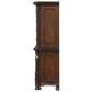 New Heritage Design Bella Note 5-Piece King Sleigh Bedroom Set in Mahogany Brown and Antique Gold, , large