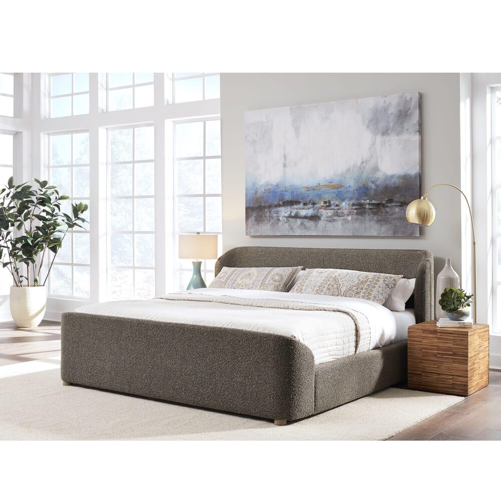 Urban Home Kiki Queen Upholstered Platform Bed in Pumpernickel, , large