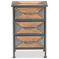Baxton Studio Laurel 3-Drawer End Table in Whitewashed Oak Brown and Antique Grey, , large