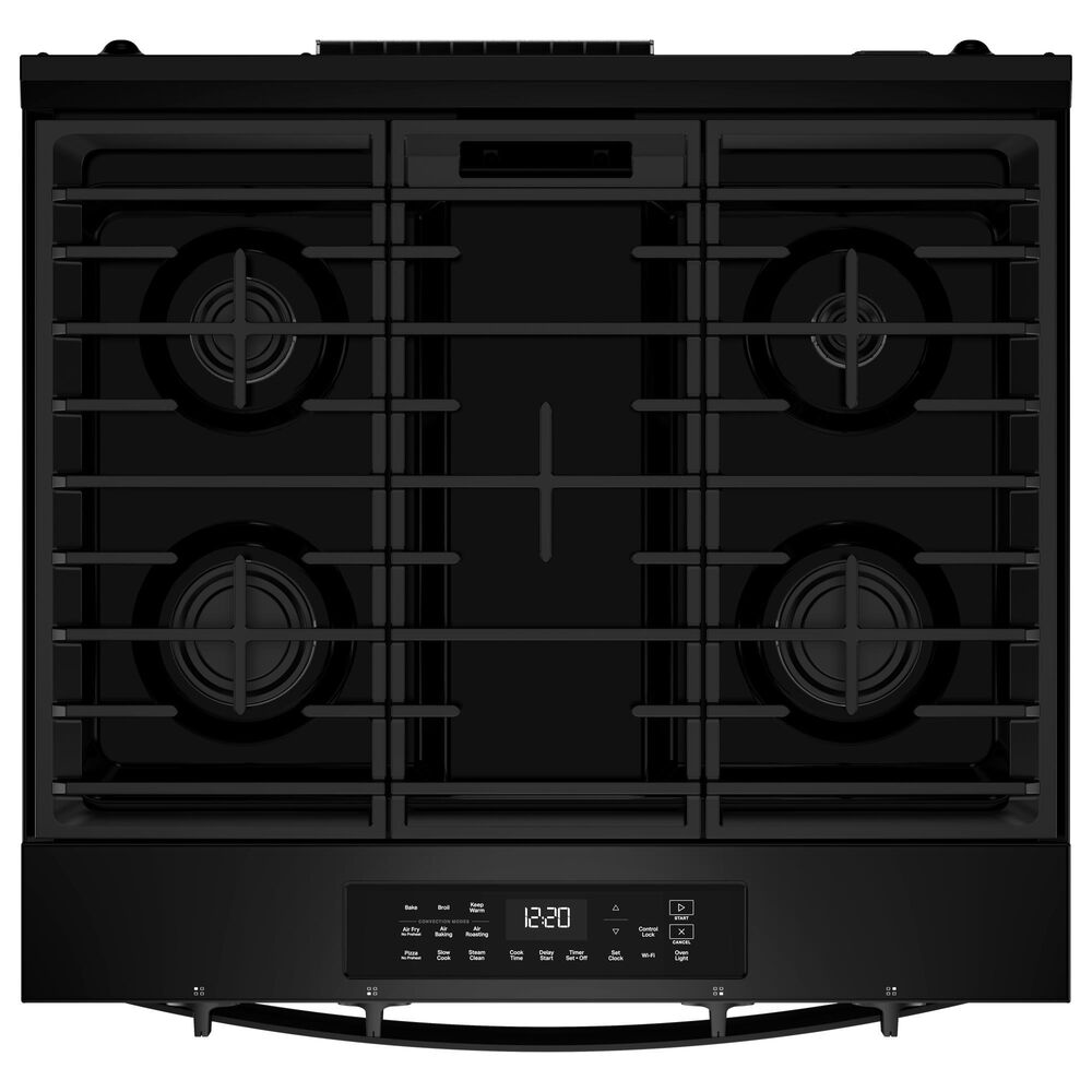 Whirlpool 30" Gas Smart Range in Black, , large