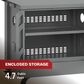 Tytus Anaheim and Emberwood 4-Burner Gas Grill and Grill Prep Cart in Gunmetal Gray, , large