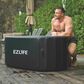 EZlife 1-Person 0.5HP Hot/Cold Chiller with 125cm Inflatable Cold Plunge in Black, , large