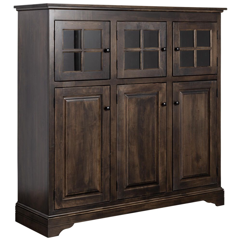 Palettes by Winesburg New England Cabinet in Dark Brown Finish, , large
