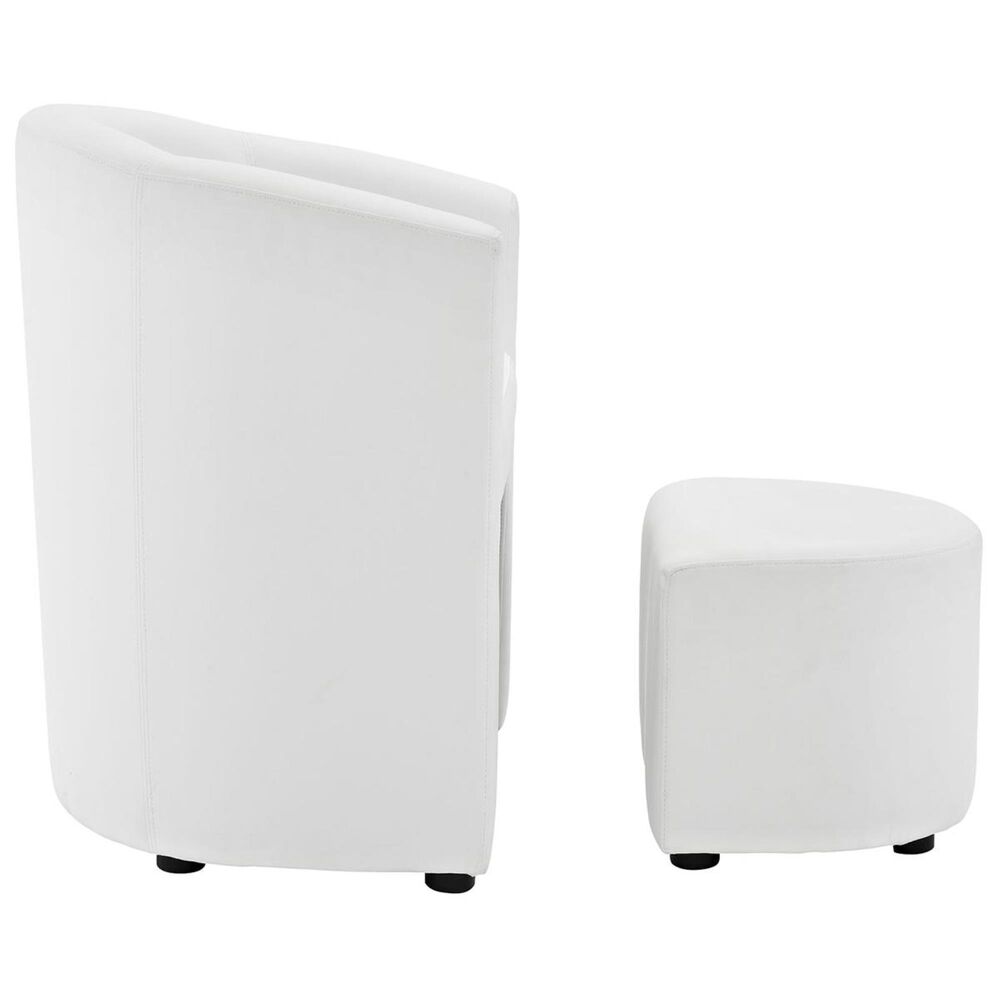 Modway Divulge Armchair and Ottoman in White NFM