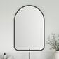 James Martin Rohe 24" Arched Mirror in Matte Black, , large