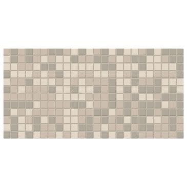 Dal-Tile Keystones Almond Blend 1" x 1" on 12" x 24" Porcelain Mosaic Sheet, , large