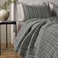 Ann Gish Rib 3-Piece King Coverlet Set in Slate, , large
