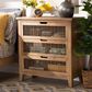 Baxton Studio Clement 3-Drawer Storage Cabinet in Medium Oak, , large