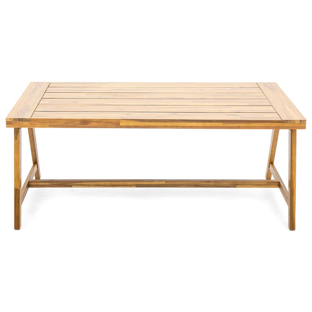 Hearth and Haven 3-Piece Outdoor Picnic Table Set in Teak, , large