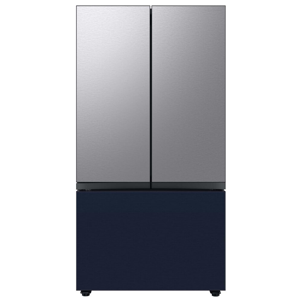 Samsung Bespoke Bespoke 3-Door French Door Refrigerator Top Panel in Stainless Steel, , large