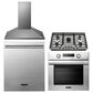 Signature Kitchen Suite 4-Piece Kitchen Package with Gas Cooktop and Pro PowerSteam Dishwasher in Stainless Steel, , large