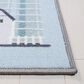 Safavieh Kids Playhouse KPH235M 2"2" x 8" Blue and Dark Grey Runner, , large