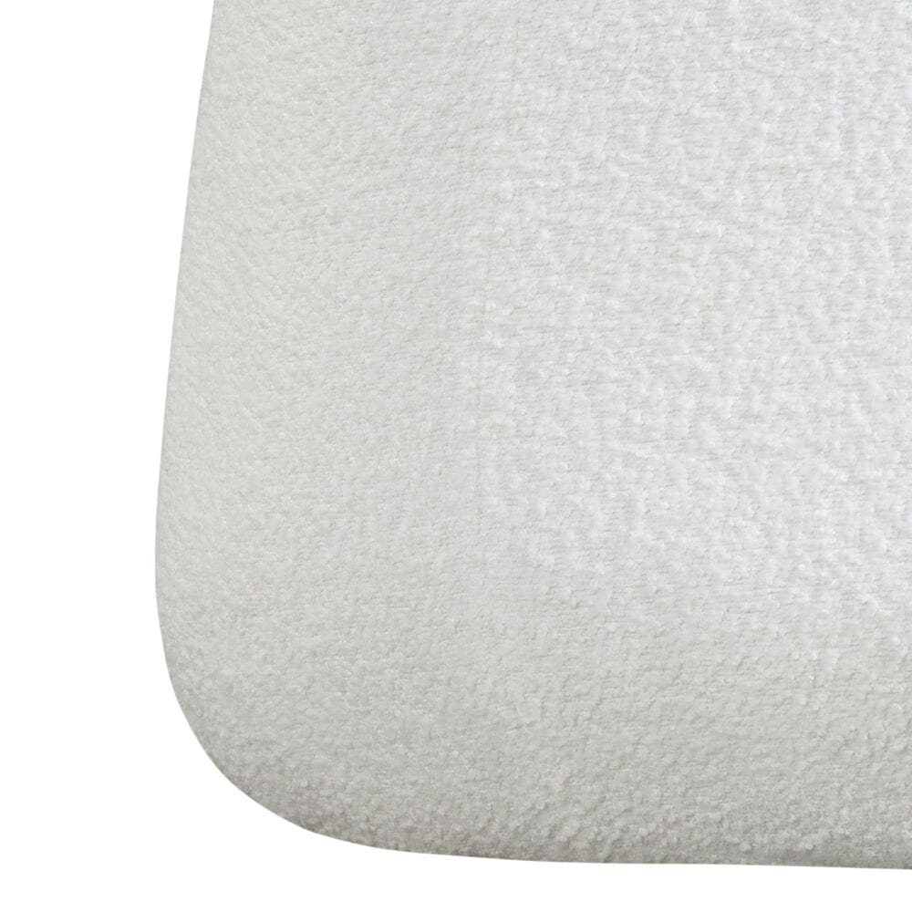 Lifestyle Solutions Kayden Ottoman in White, , large