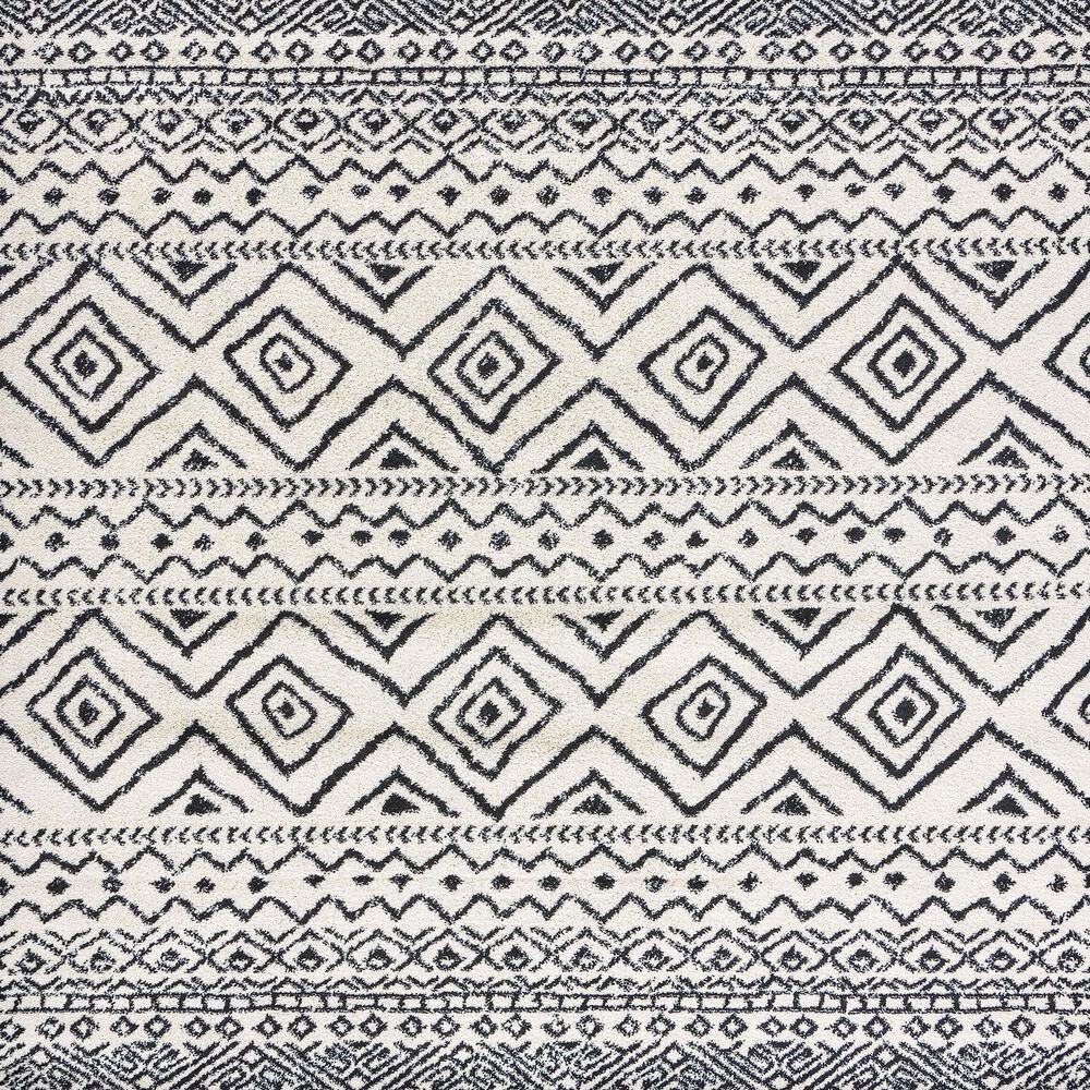 Safavieh Tulum TUL267 5&#39;3&quot; x 7&#39;6&quot; Ivory and Black Area Rug, , large