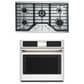 Cafe 2-Piece Kitchen Package with Matte White 30" Smart Built-In Convection Single Wall Oven and Stainless Steel 36" Gas Cooktop, , large