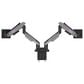 MSI Dual Monitor Mounting Arms in Matte Black and Painted Gray, , large
