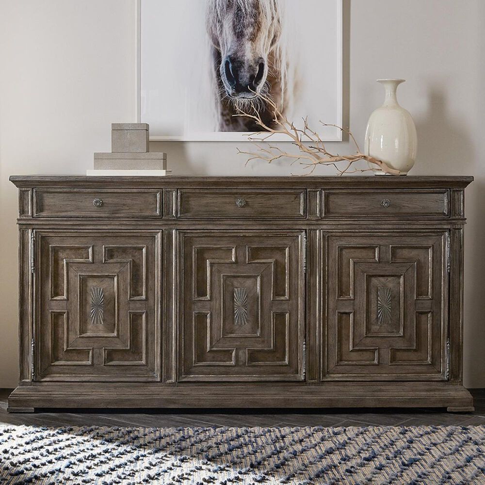 Hooker Furniture Woodlands Buffet in Heathered Lambswool, , large