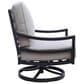 GatherCraft Hudson Patio Club Swivel Chair with Cushion in Mystic Sahara, , large