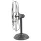 Maple and Jade Metal Fan Decorative Sculpture in Weathered Black, , large