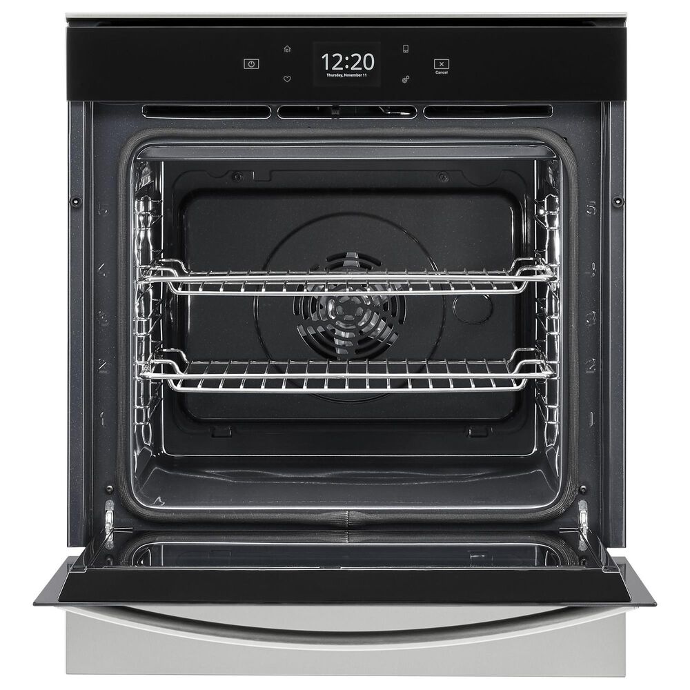 Whirlpool 24" Single Electric Wall Oven with Convection in Fingerprint