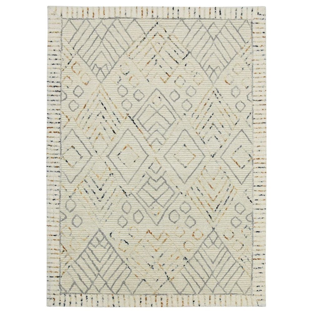 Amer Rugs Berlin 2" x 3" Ivory Area Rug, , large