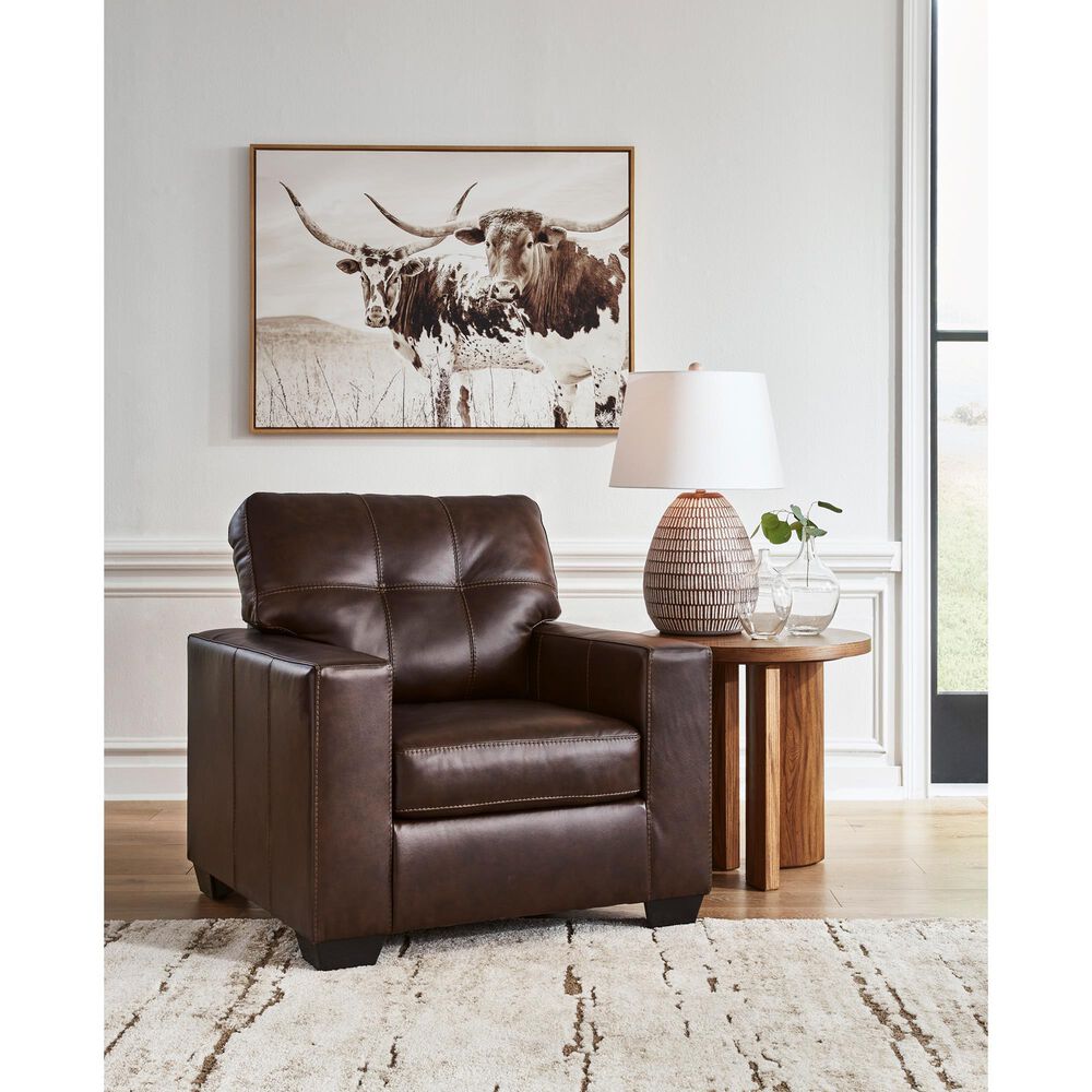 Ashley Santorine Accent Chair in Dark Brown, , large