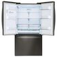 LG 27.7 Cu. Ft. 3-Door French Door Refrigerator in PrintProof Black Stainless Steel, , large