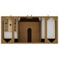 James Martin Hudson 48" Single Bathroom Vanity in Honey Oak with 3 cm Parisien Bleu Silestone Top, Rectangular Sink and FreePower Wireless Charger, , large