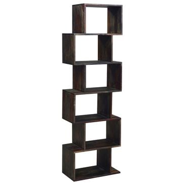 Porter Design Fall River 6-Tier Bookcase in Black Walnut, , large
