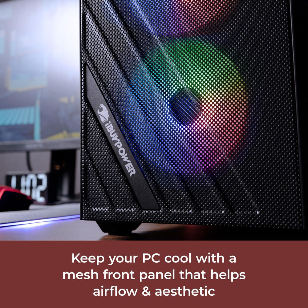 iBUYPOWER Scale Gaming PC Desktop - Intel Core Ultra 7 265F, NVIDIA GeForce RTX 4060 8GB, 16GB DDR5 Non-RGB RAM, 1TB NVMe SSD_SCI7N4601, , large