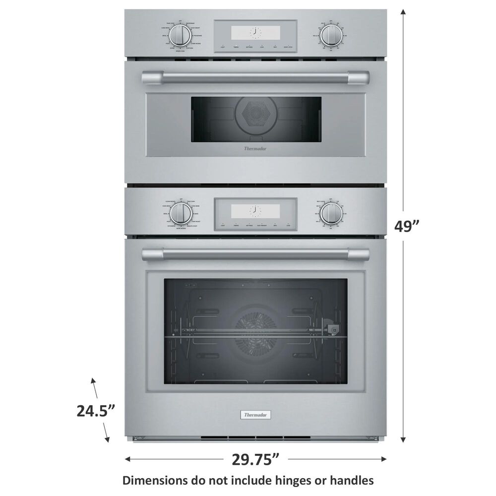 Thermador 30&quot; Professional Combination Speed Double Electric Oven with Convection in Stainless, , large