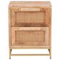 Linon Home Decor Janie 2-Drawer Cabinet in Natural and Gold, , large