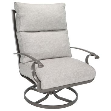 Winston Manor Patio Ultra High Back Swivel Rocker Lounge Chair in Linen Lace, , large