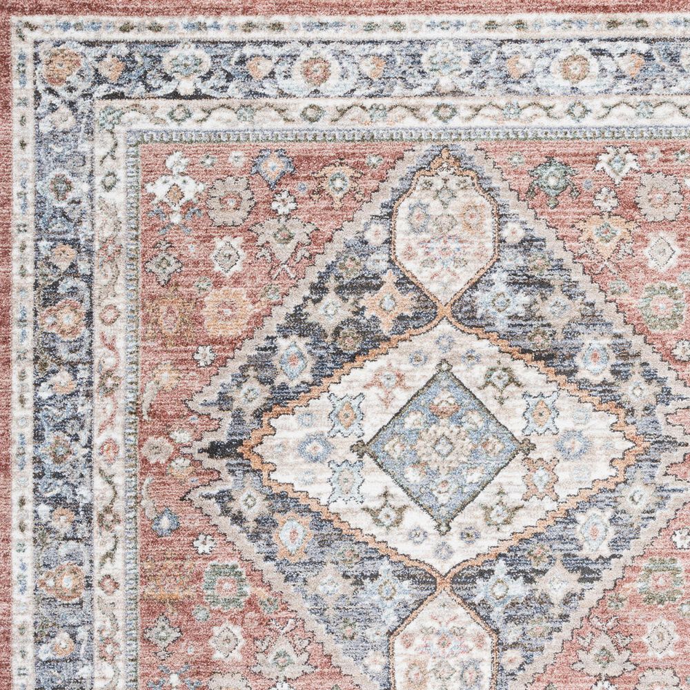 Safavieh Jasmine 2&#39;2&quot; x 9&#39; Rust and Navy Runner, , large