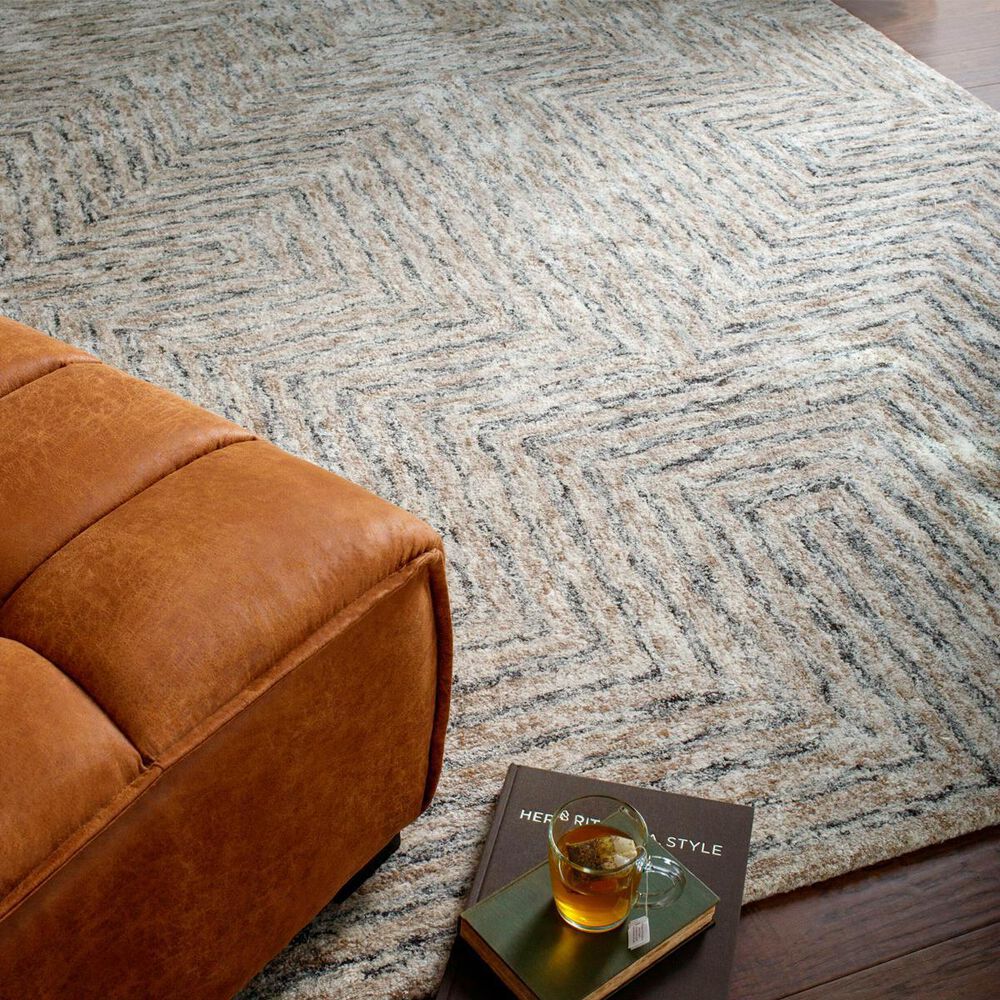 Surya Falcon Light Gray, Taupe and Dark Brown 8&#39; x 10&#39; Area Rug, , large