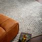 Surya Falcon Light Gray, Taupe and Dark Brown 8" x 10" Area Rug, , large