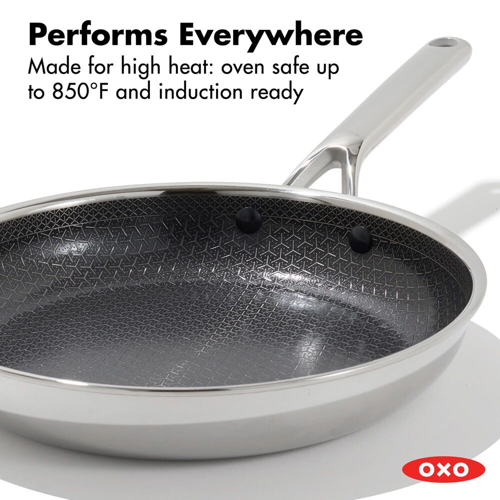 Green Pan Trident Hybrid 10" Nonstick Open Frypan in Stainless Steel, , large