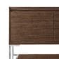 James Martin Vanities Mantova 47.3" Single Bathroom Vanity in Mid-Century Walnut and Brushed Nickel with 1.5 cm Glossy White Composite Stone Top and Rectangular Sink, , large