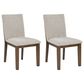 Ashley Kraeburn Dining Chair Set of 2 in Beige and Brown, , large