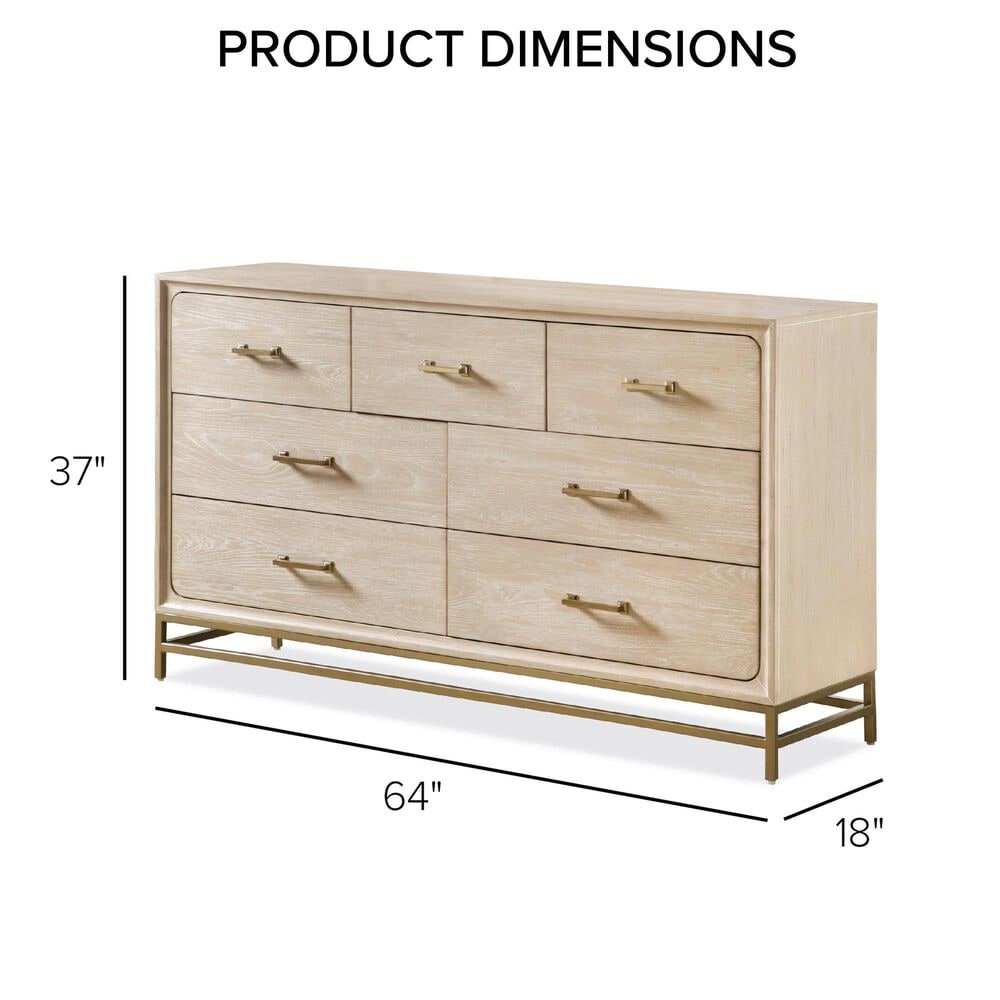 Furniture of America Sandnes 7-Drawer Dresser in Light Oak, , large