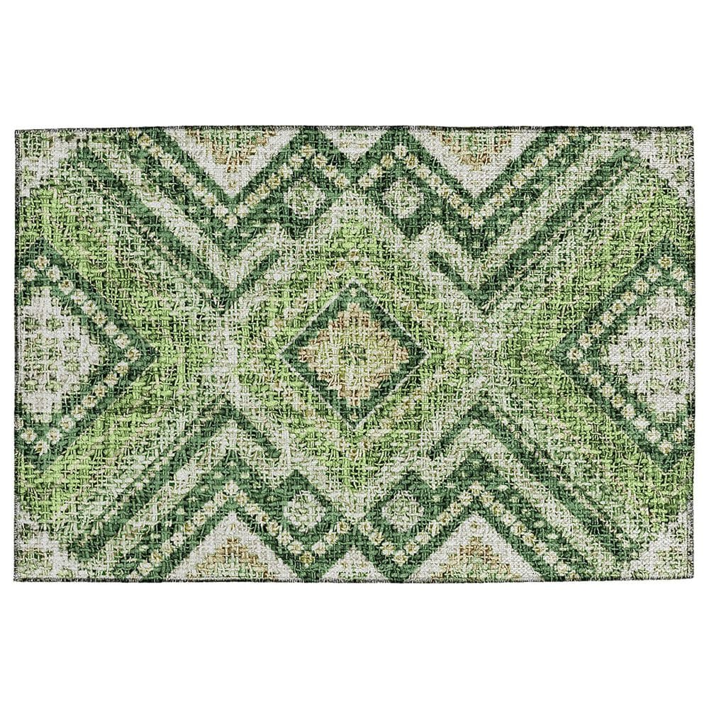 Dalyn Rug Company Portico PO5 Green 2"6" x 3"10" Area Rug, , large