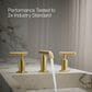 Kohler Purist Widespread Bathroom Sink Faucet in Vibrant Brushed Moderne Brass, , large