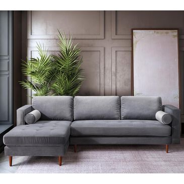 Tov Furniture Como Left Arm Facing Sectional in Grey, , large