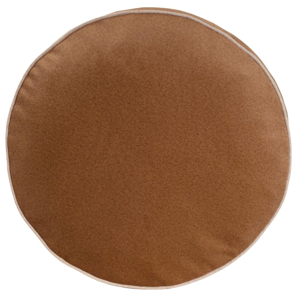 Howard Elliott Qiviut Tall Pouf in Cognac, , large