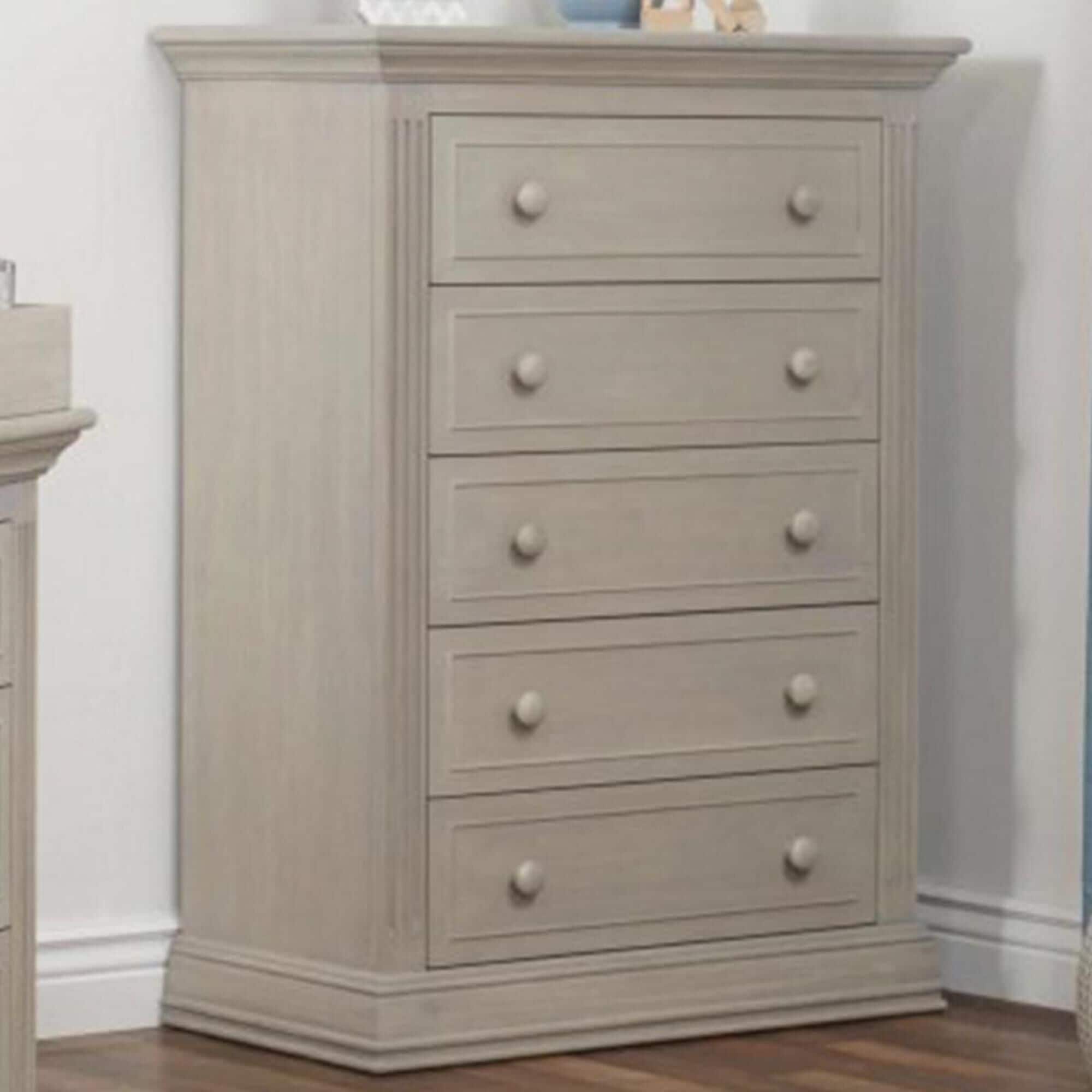 Sorelle Providence 5 Drawer Chest in Heritage Fog Nebraska Furniture Mart
