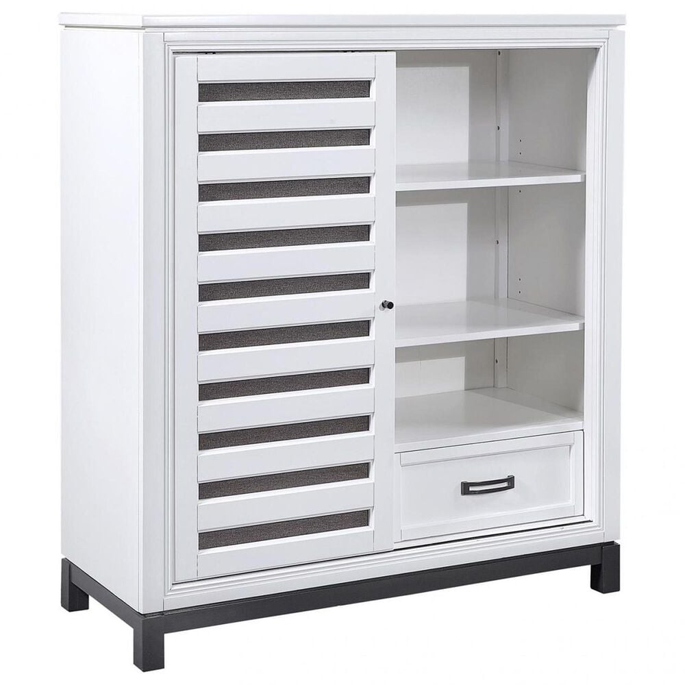 Riva Ridge Hyde Park 6-Drawer Sliding Door Chest in White, , large