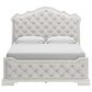 Millenium Arlendyne King Upholstered Bed in Antique White, , large