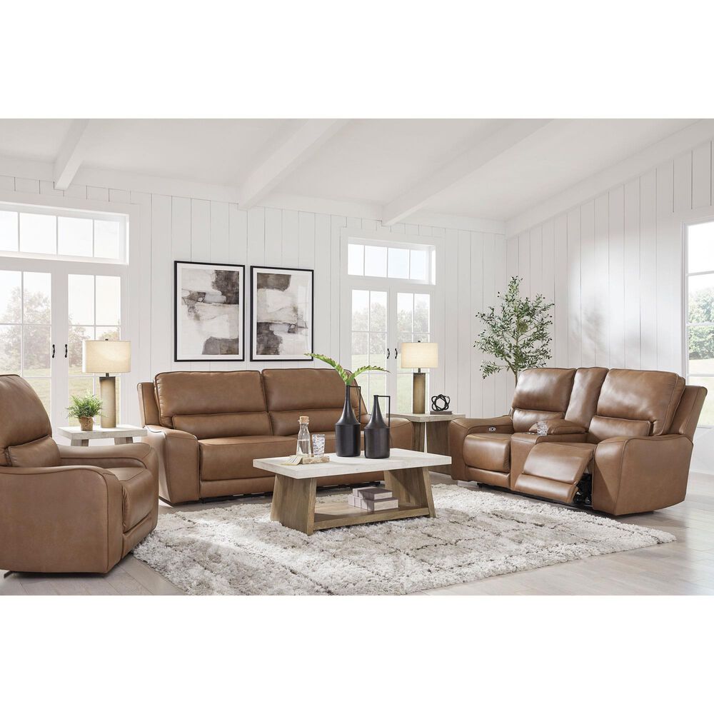Ashley DeepWakes Power Reclining Sofa in Caramel, , large