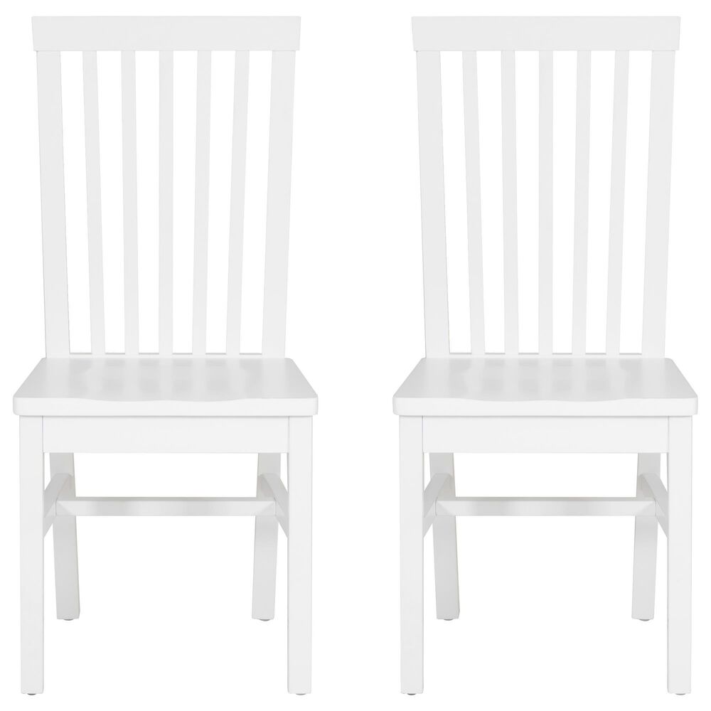 Linon Home Decor Percival Side Chair in White (Set of 2), , large